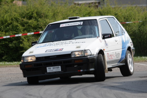 Jesper Jensen og Johnny Jensen i Toyota Corolla.
(Foto: Motorsporten.dk)